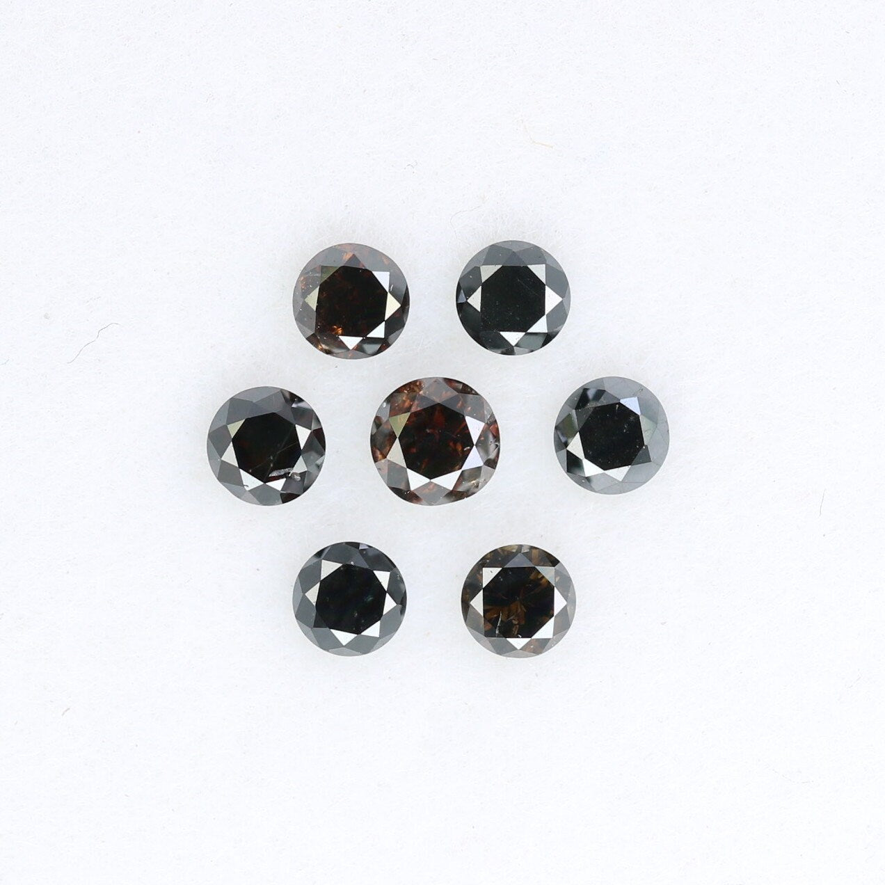 Natural Black Brilliant Cut Diamond | Loose Gemstone for Custom Gold Rings and Fine Jewelry