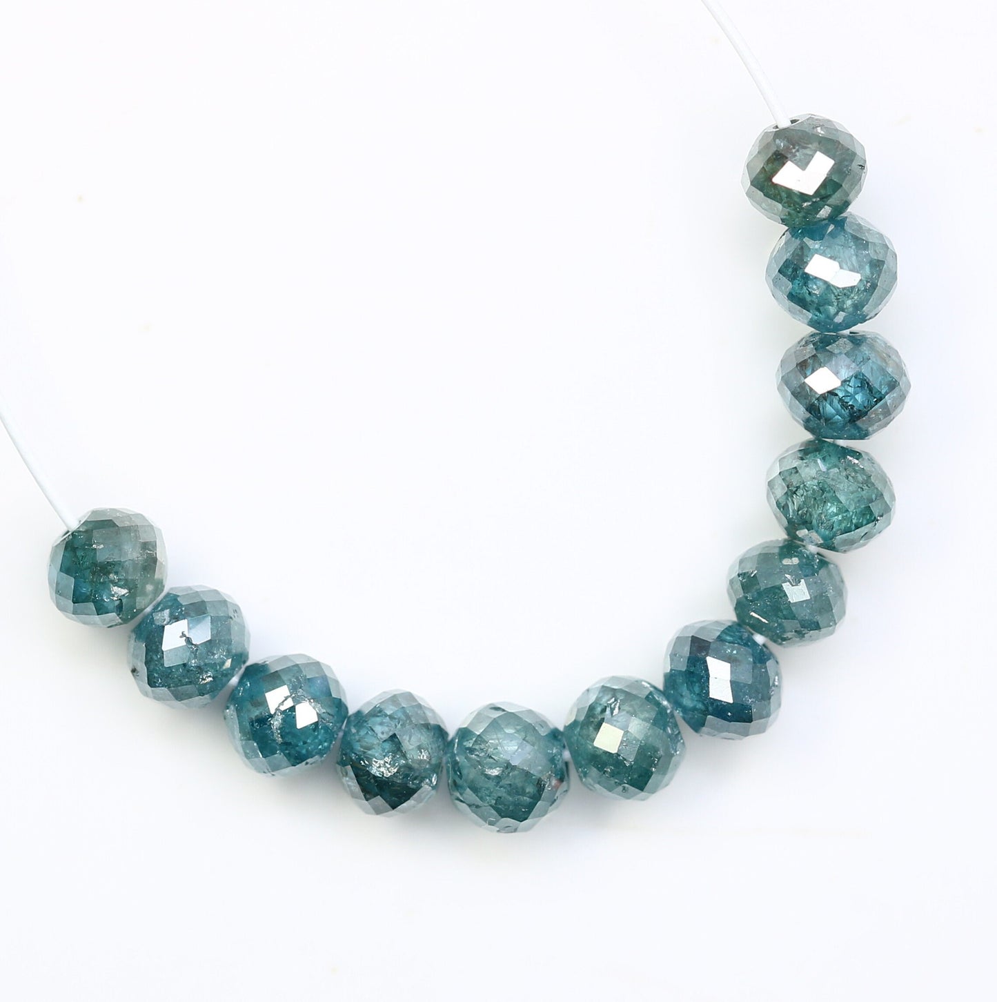 2.67 CT Natural Raw Rough Diamond Beads | Premium Faceted Gems for Bohemian Jewelry | Ideal for Custom Vintage Necklaces & DIY Crafting