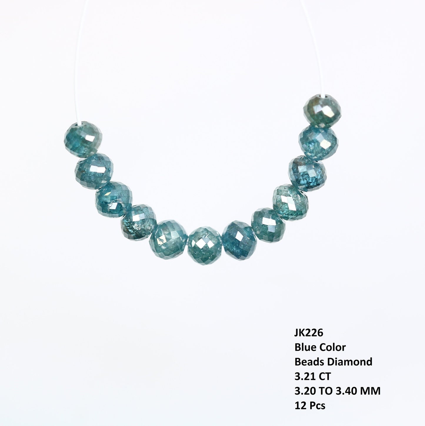 2.67 CT Natural Raw Rough Diamond Beads | Premium Faceted Gems for Bohemian Jewelry | Ideal for Custom Vintage Necklaces & DIY Crafting