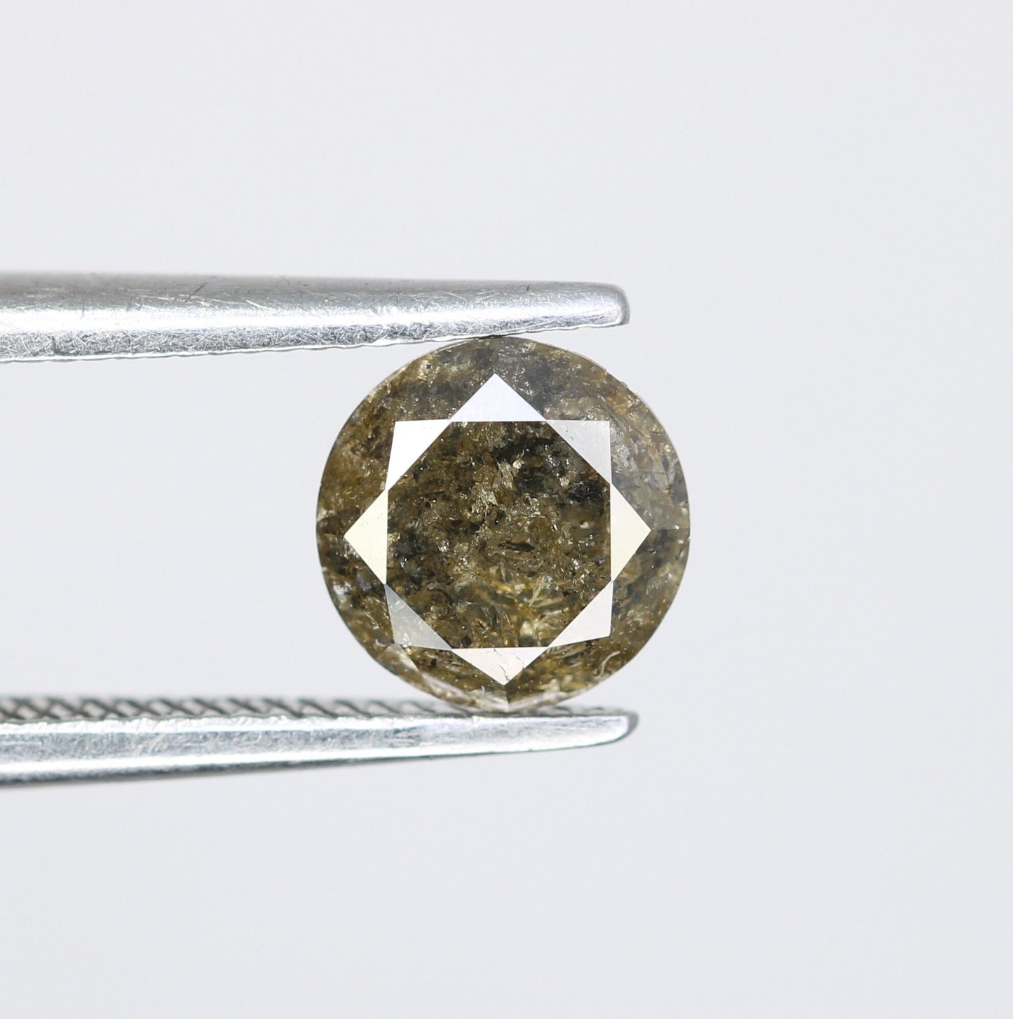 0.77 CT Natural Salt and Pepper Black Round Brilliant Cut Loose Diamond | Ideal for Jewelry Making | Wholesale Pricing Available