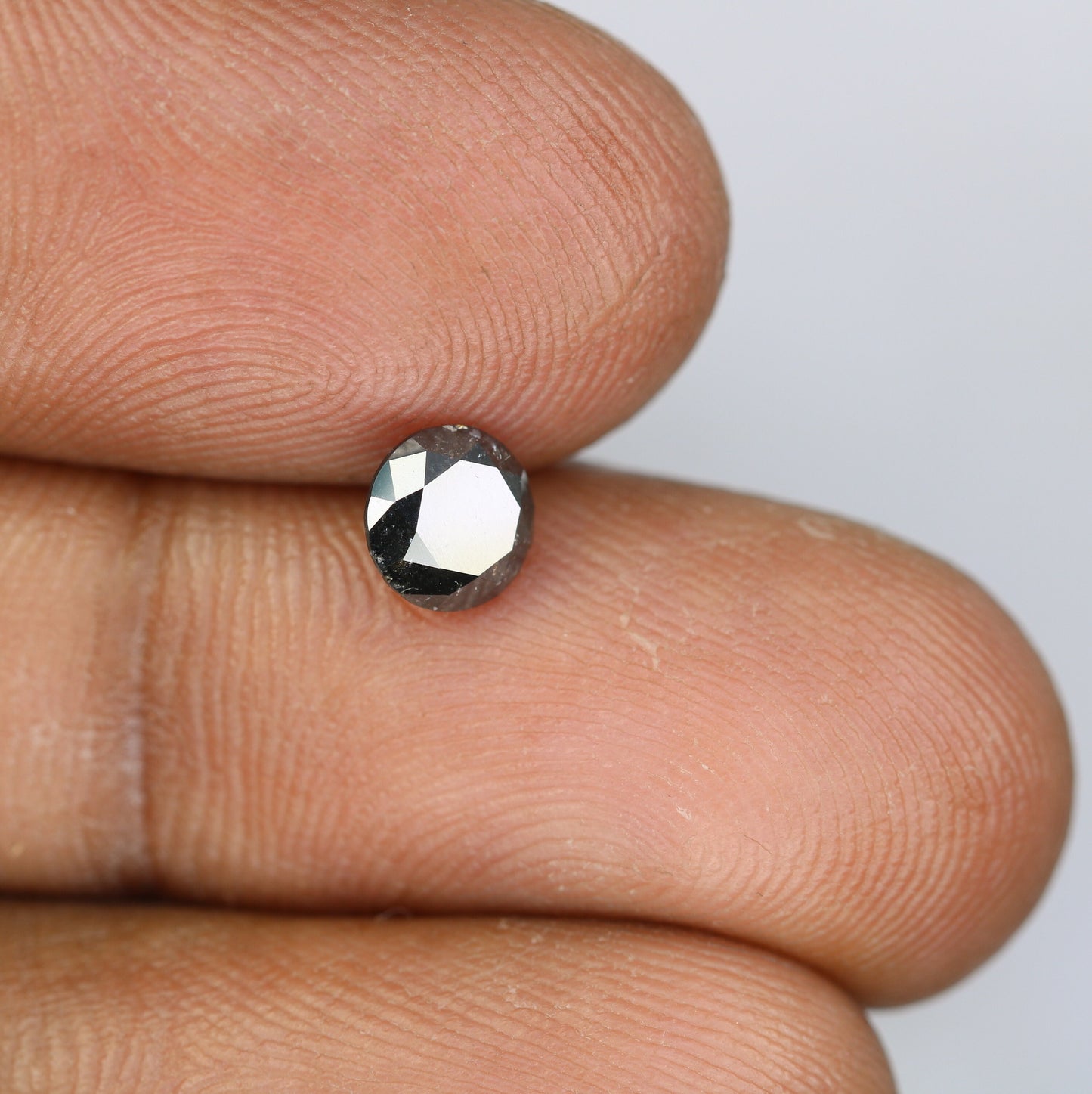 0.93 CT Round Brilliant Cut Salt and Pepper Galaxy Diamond | Ideal for Proposal Rings and Gifts | Loose Stone for Custom Gold Jewelry