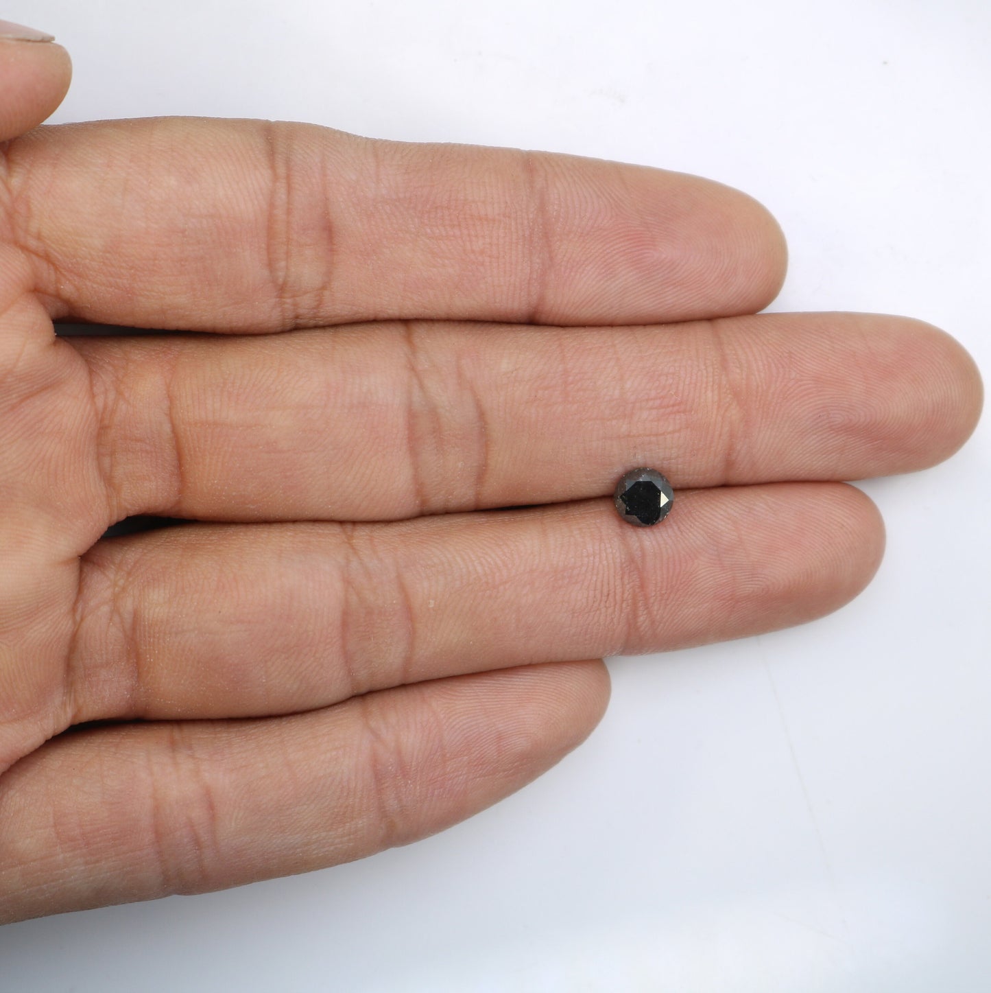 0.93 CT Round Brilliant Cut Salt and Pepper Galaxy Diamond | Ideal for Proposal Rings and Gifts | Loose Stone for Custom Gold Jewelry
