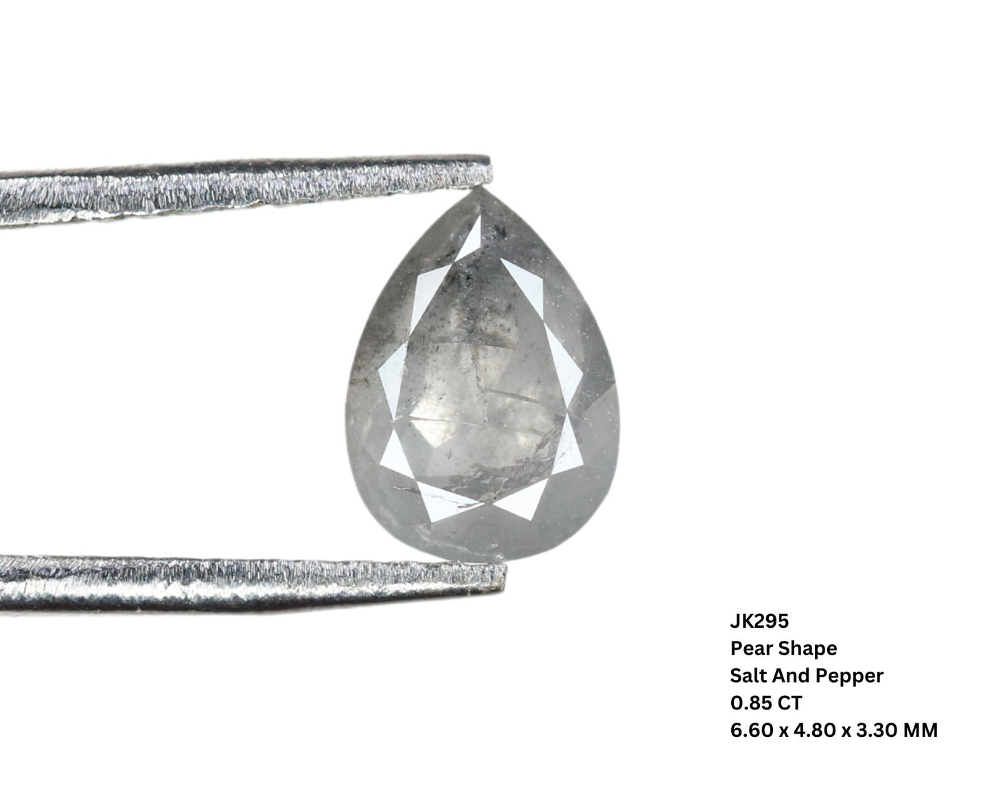 0.85 CT Pear Shape Salt And Pepper Diamond For Customise Jewlery, Gift For Your Loved OnesFor Gold Ring Diamonds