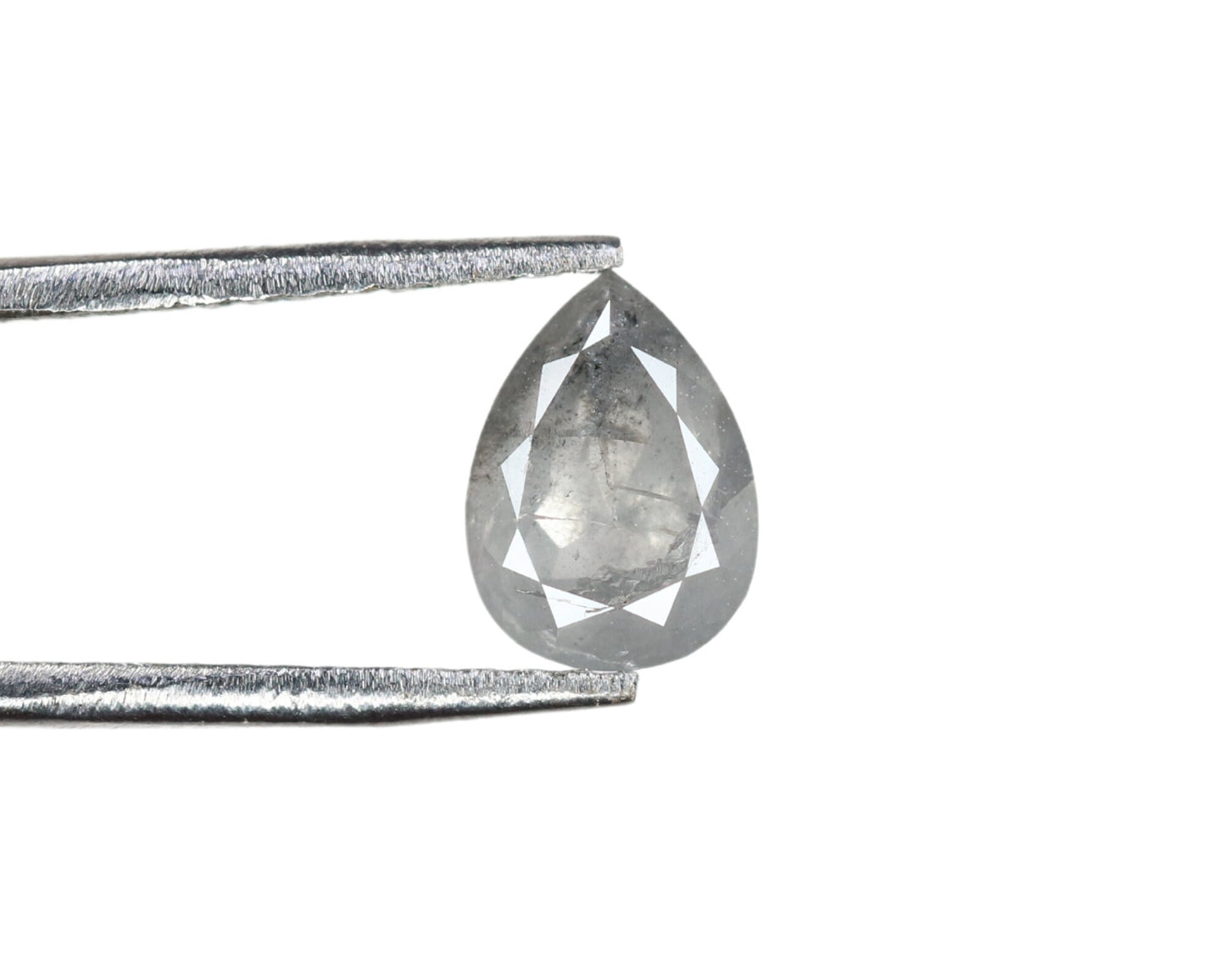 0.85 CT Pear Shape Salt And Pepper Diamond For Customise Jewlery, Gift For Your Loved OnesFor Gold Ring Diamonds