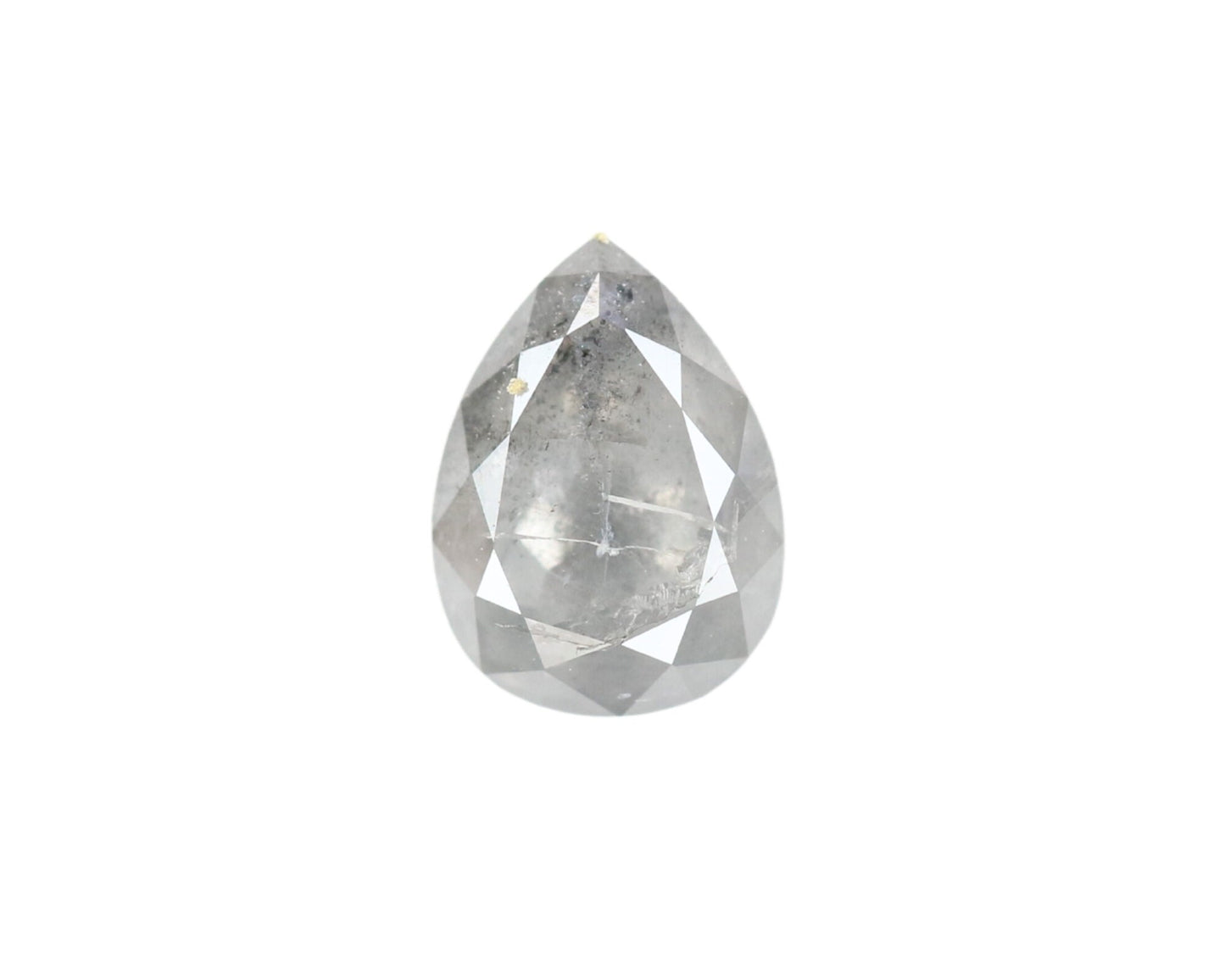 0.85 CT Pear Shape Salt And Pepper Diamond For Customise Jewlery, Gift For Your Loved OnesFor Gold Ring Diamonds