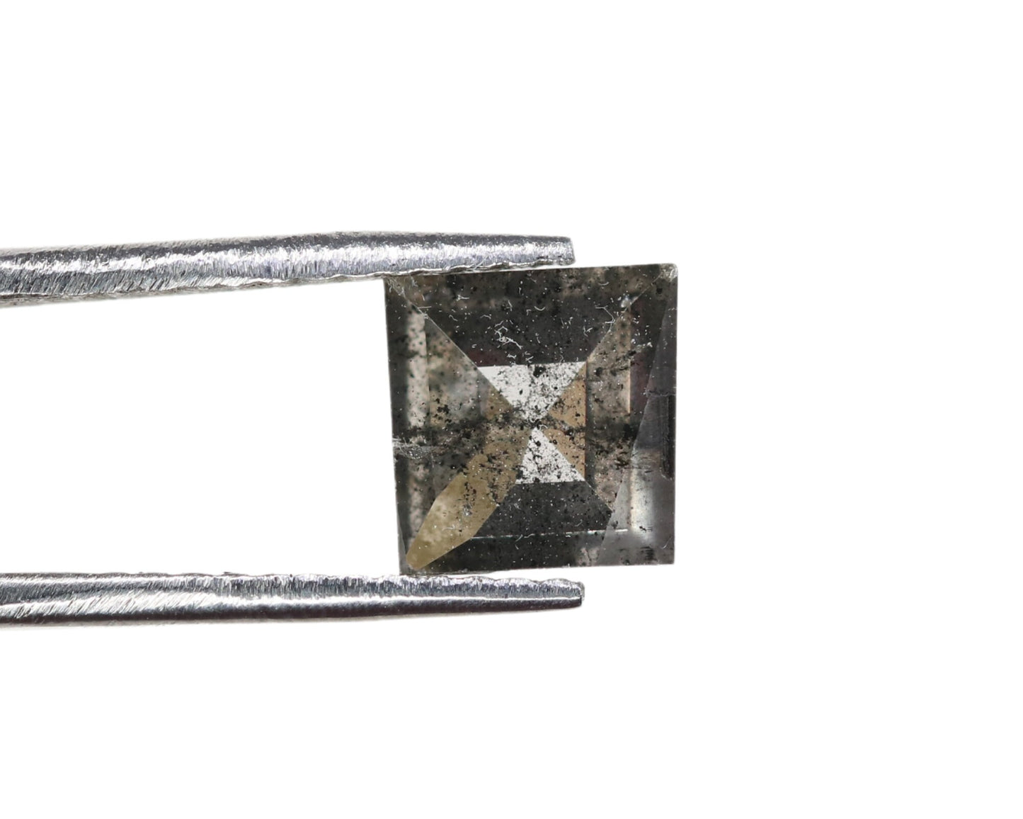 0.68 CT Gorgeous Geometric Shape Salt And Pepper Diamond For Wedding Presence, Proposal RingFor Gold Ring Diamonds