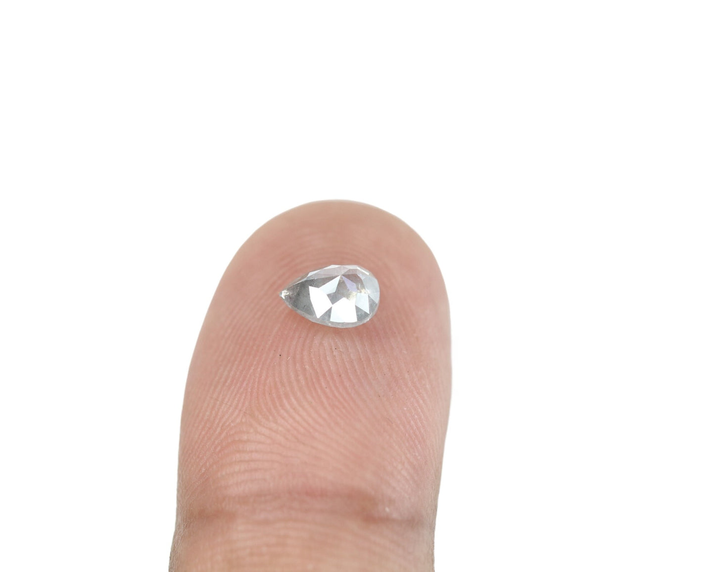 0.85 CT Pear Shape Salt And Pepper Diamond For Customise Jewlery, Gift For Your Loved OnesFor Gold Ring Diamonds