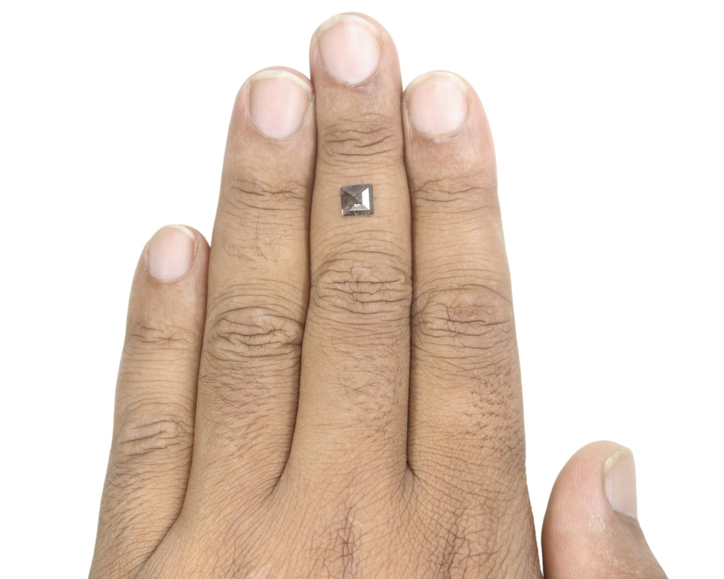 0.68 CT Gorgeous Geometric Shape Salt And Pepper Diamond For Wedding Presence, Proposal RingFor Gold Ring Diamonds