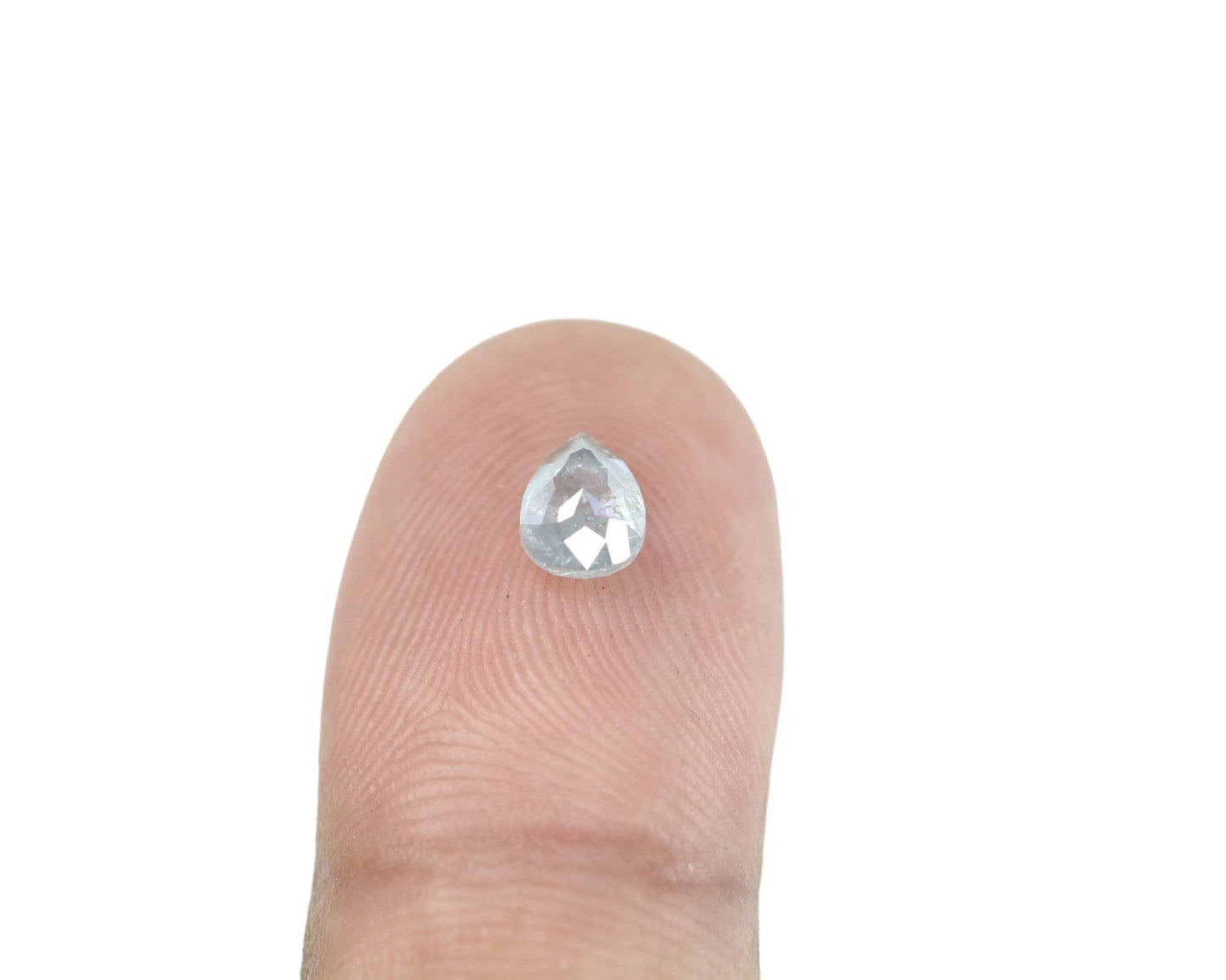 0.85 CT Pear Shape Salt And Pepper Diamond For Customise Jewlery, Gift For Your Loved OnesFor Gold Ring Diamonds