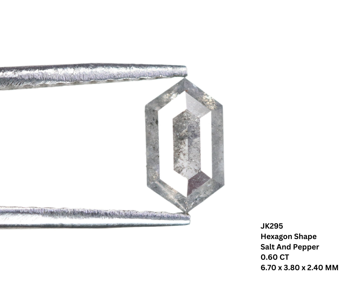 0.6 CT Salt and Pepper Elongated Cut - Natural Loose Elongated Shape -Unique Diamond for Ring - Special Gift for Her - Wholesaler of Diamond