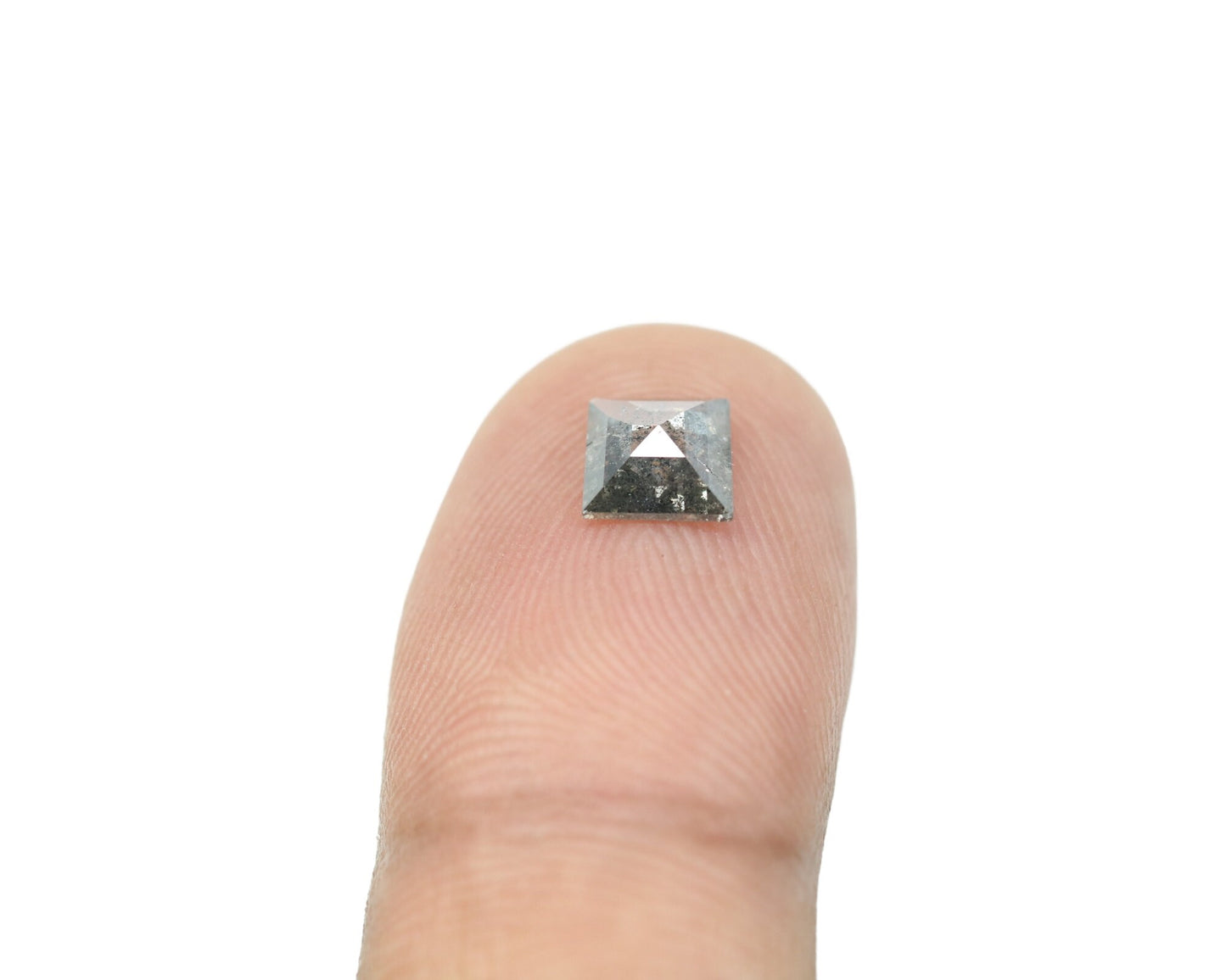 0.68 CT Gorgeous Geometric Shape Salt And Pepper Diamond For Wedding Presence, Proposal RingFor Gold Ring Diamonds