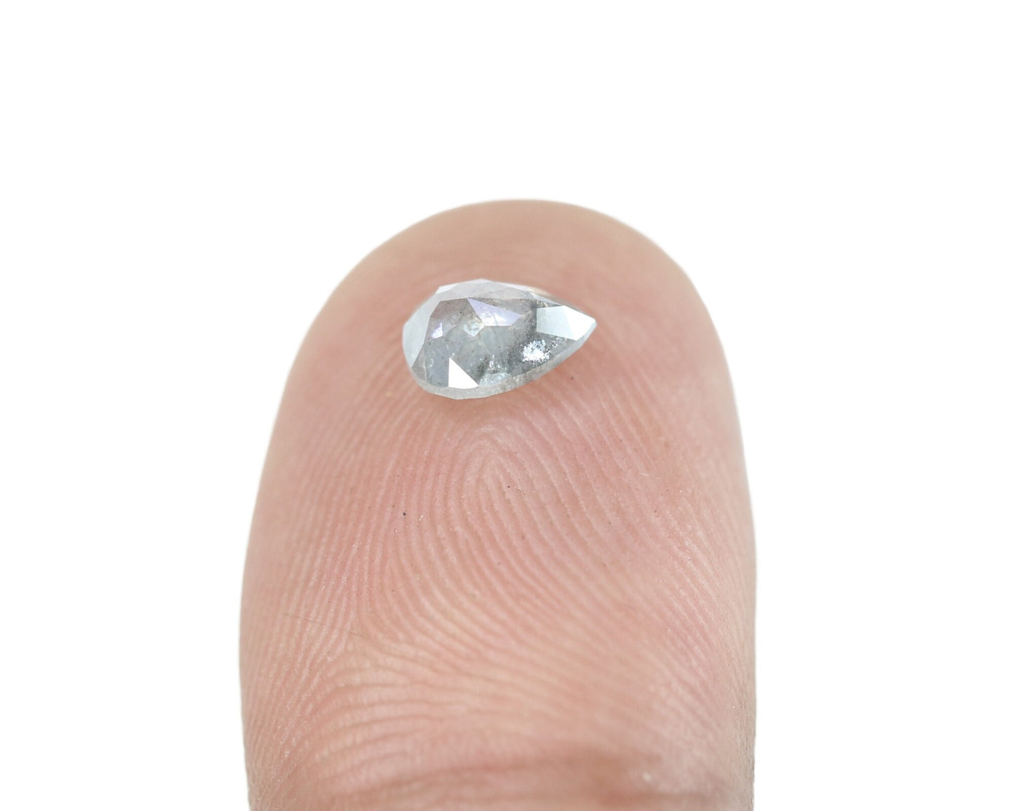 0.85 CT Pear Shape Salt And Pepper Diamond For Customise Jewlery, Gift For Your Loved OnesFor Gold Ring Diamonds