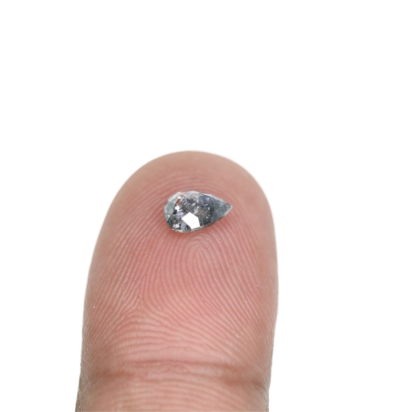 0.62 CT Lovely Pear Shape Loose Salt And Pepper Diamond For Proposal Ring | Diamond Jewelry | Custom Made RingFor Gold Ring Diamonds