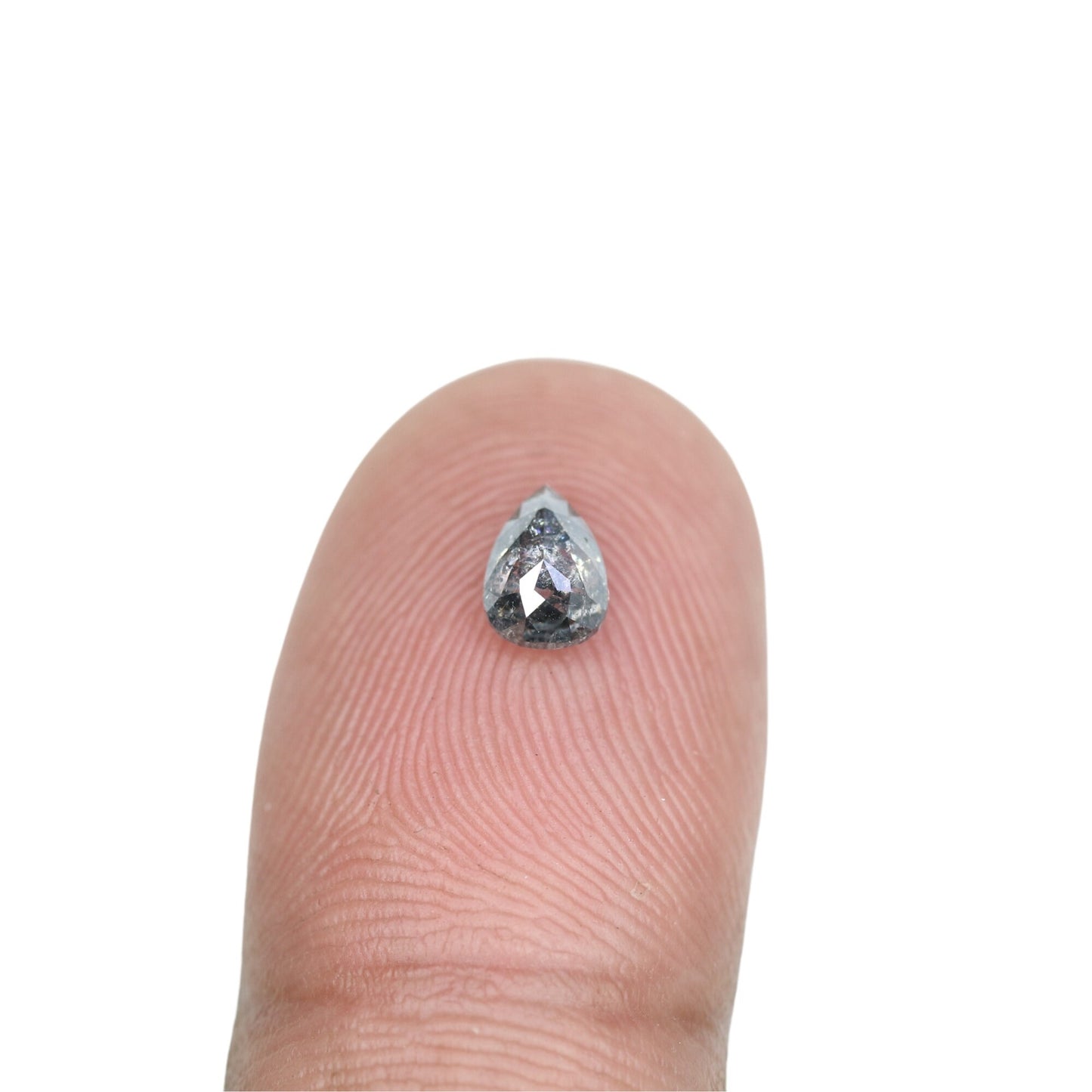 0.62 CT Lovely Pear Shape Loose Salt And Pepper Diamond For Proposal Ring | Diamond Jewelry | Custom Made RingFor Gold Ring Diamonds