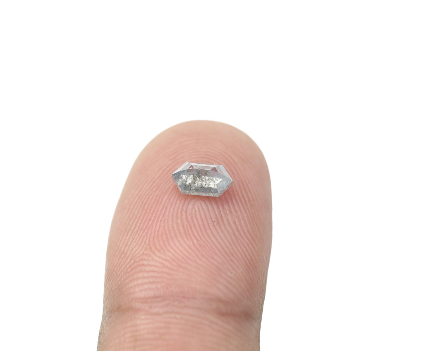 0.6 CT Salt and Pepper Elongated Cut - Natural Loose Elongated Shape -Unique Diamond for Ring - Special Gift for Her - Wholesaler of Diamond