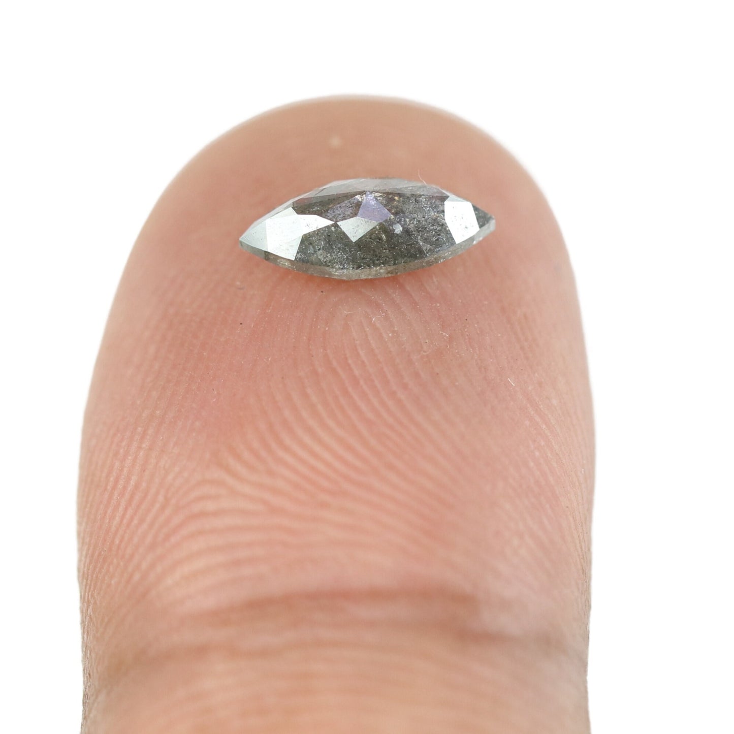 0.83 CT Marquise Shape Salt And Pepper Diamond | Natural Loose Black/Grey Diamonds For Weeding & Earring | For pendant | For Bracelet