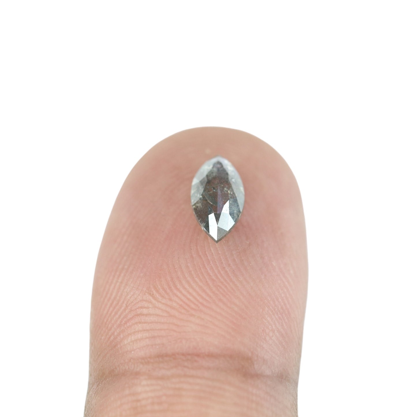 0.83 CT Marquise Shape Salt And Pepper Diamond | Natural Loose Black/Grey Diamonds For Weeding & Earring | For pendant | For Bracelet