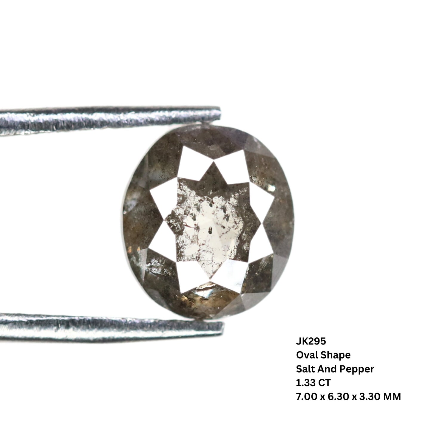 1.33 CT Natural Salt and Pepper Rustic Diamond - Unique Wedding Ring, Custom Gold Jewelry & Special Gift for Her