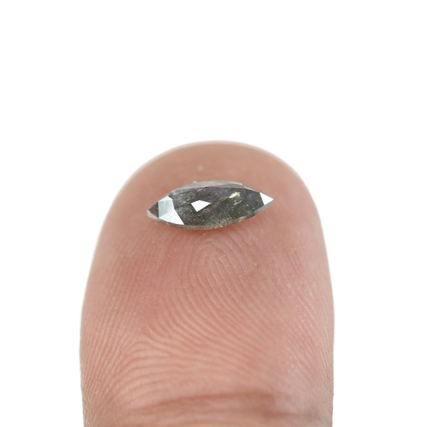 0.83 CT Marquise Shape Salt And Pepper Diamond | Natural Loose Black/Grey Diamonds For Weeding & Earring | For pendant | For Bracelet