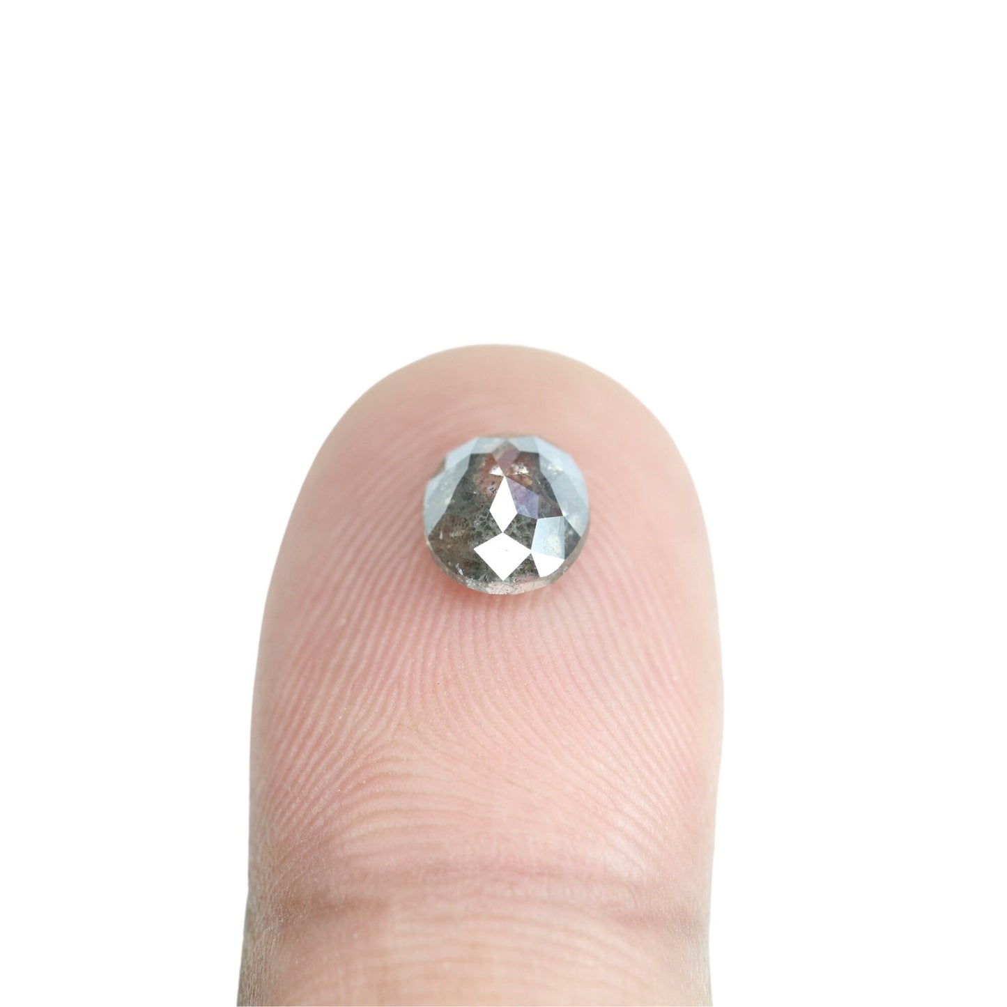1.33 CT Natural Salt and Pepper Rustic Diamond - Unique Wedding Ring, Custom Gold Jewelry & Special Gift for Her