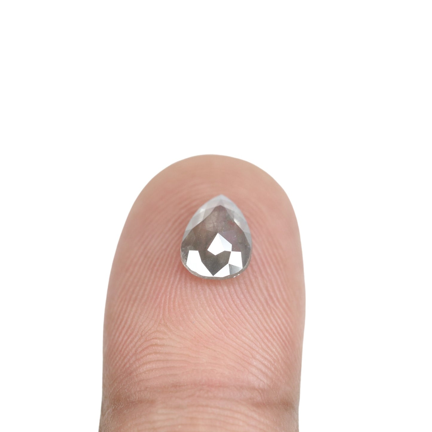1.18 CT Salt and Pepper Pear Shaped Diamond for Wedding and Special Occasions | Unique Gold Ring Gemstone