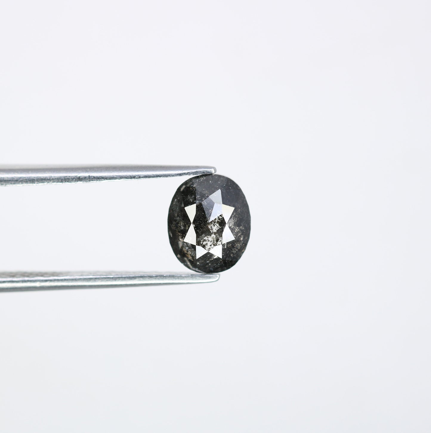 1.28 CT Salt and Pepper Oval Diamond Ring - Unique Gemstone for Custom Gold Rings & Distinctive Jewelry Designs