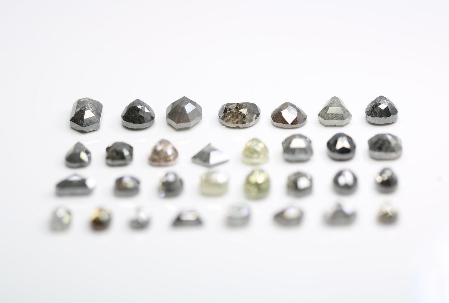 Unique Salt and Pepper Diamonds | Mixed Shape Natural Loose Diamonds | Antique Gemstones for Men & Women | Perfect Gift for Her