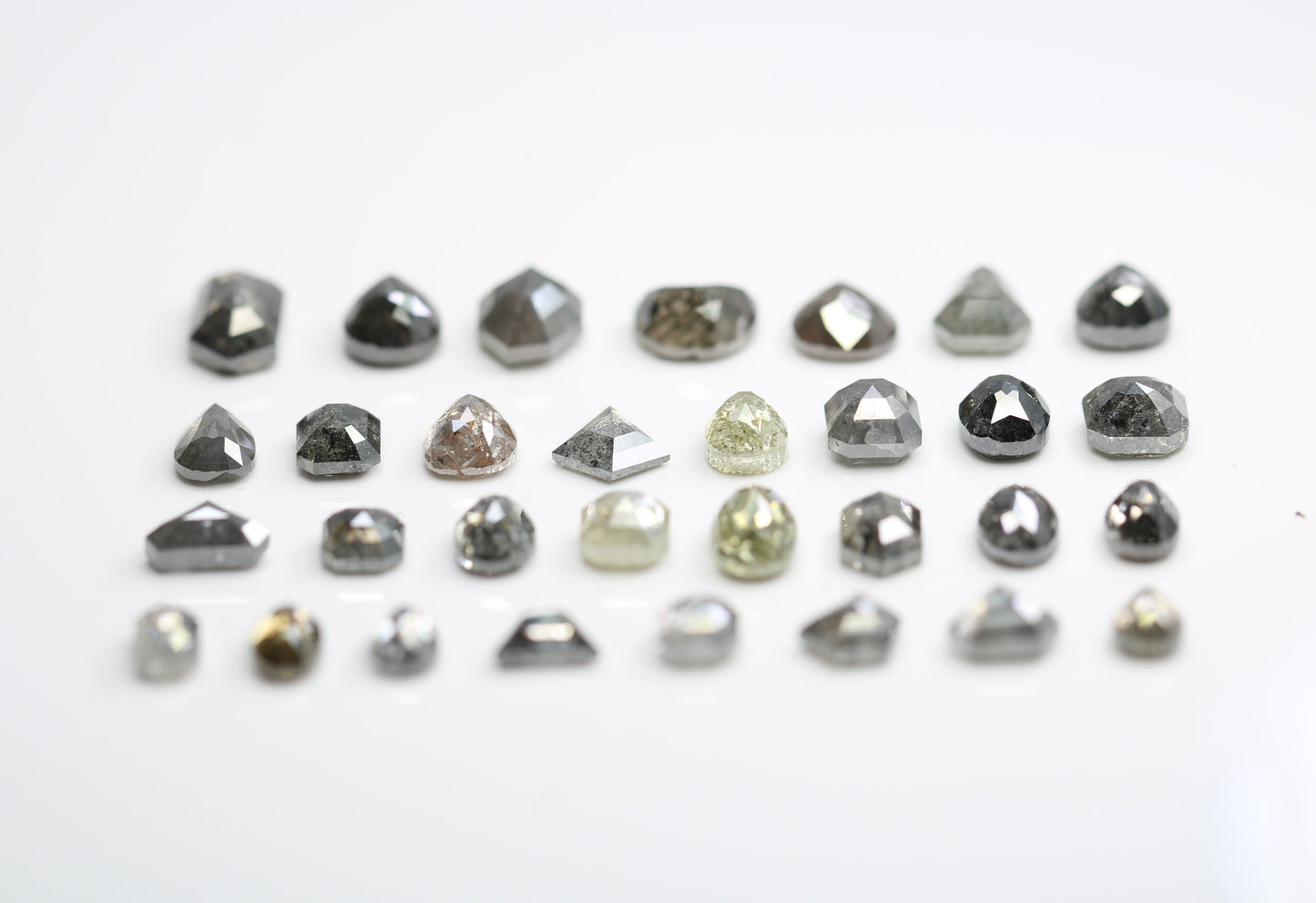 Unique Salt and Pepper Diamonds | Mixed Shape Natural Loose Diamonds | Antique Gemstones for Men & Women | Perfect Gift for Her