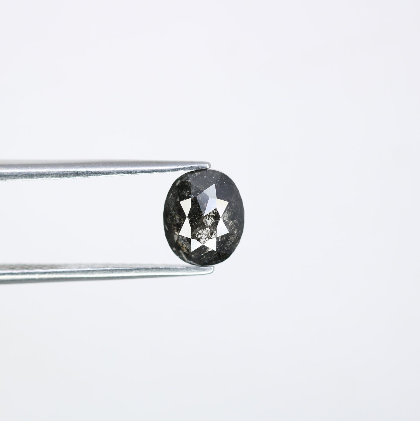 1.28 CT Salt and Pepper Oval Diamond Ring - Unique Gemstone for Custom Gold Rings & Distinctive Jewelry Designs