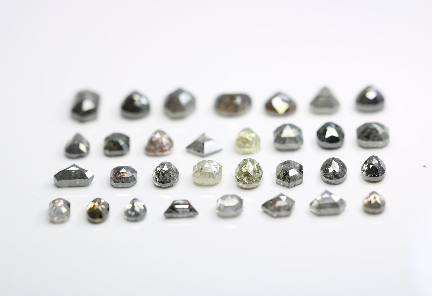 Unique Salt and Pepper Diamonds | Mixed Shape Natural Loose Diamonds | Antique Gemstones for Men & Women | Perfect Gift for Her