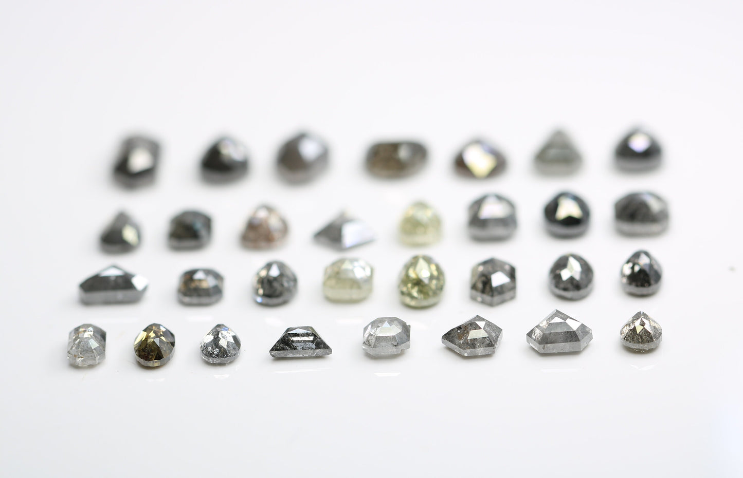 Unique Salt and Pepper Diamonds | Mixed Shape Natural Loose Diamonds | Antique Gemstones for Men & Women | Perfect Gift for Her