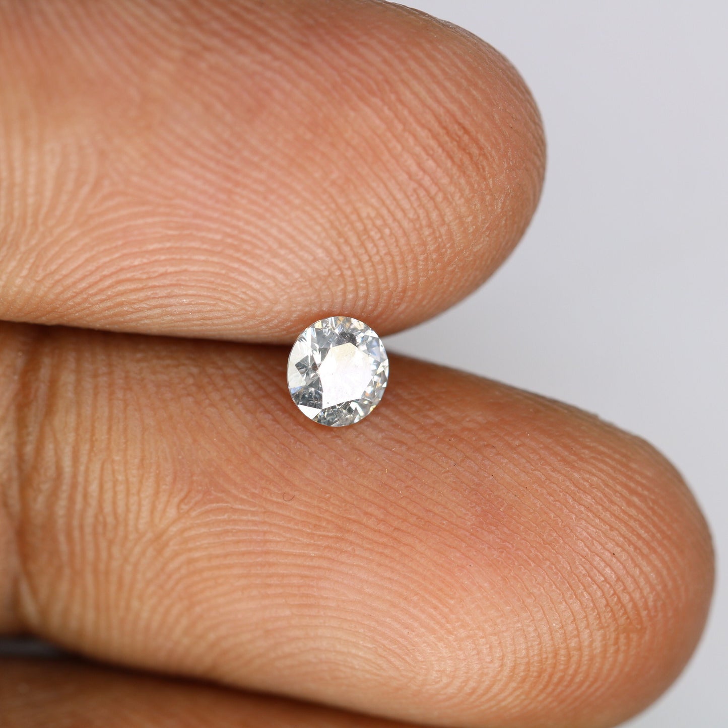 0.39 CT Loose Round Salt and Pepper Diamond | Ideal for Custom Gold Rings and Engagement Jewelry