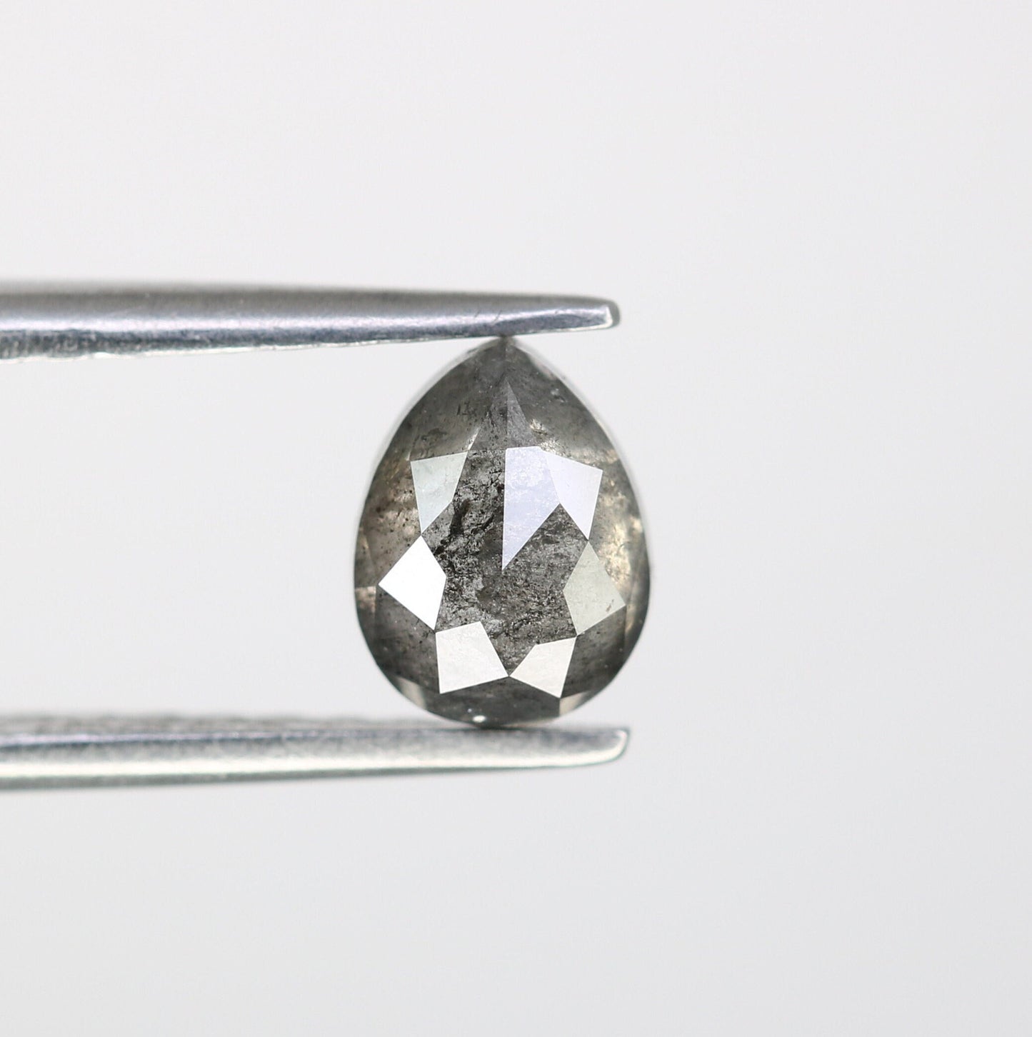 0.87ct Loose Pear Salt and Pepper DiamondFor Gold Ring Diamonds