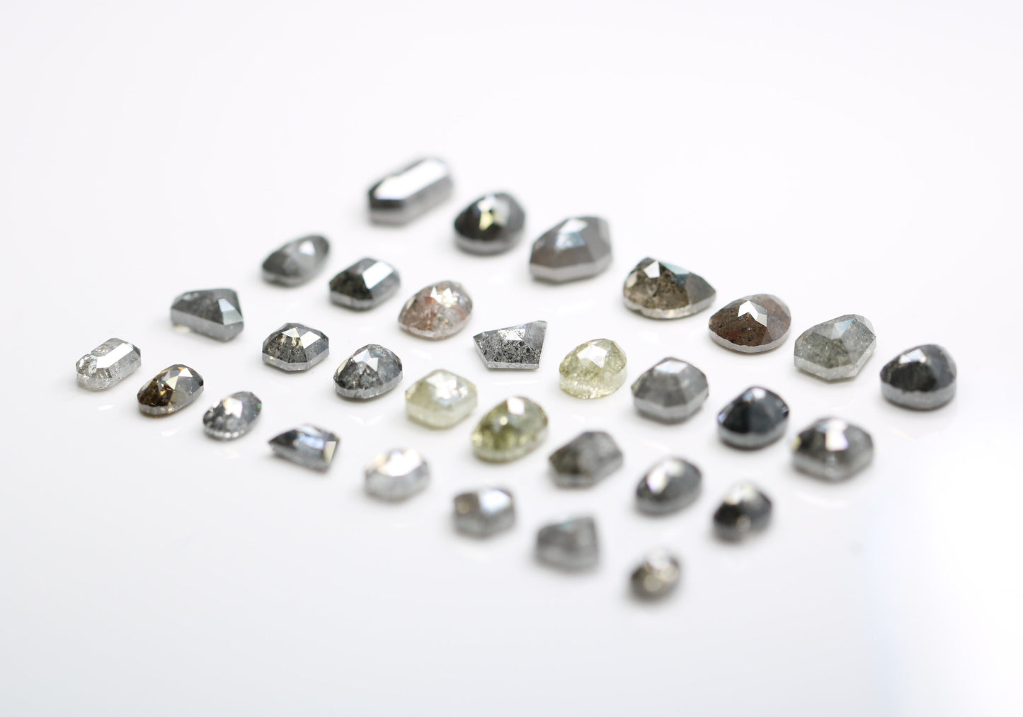 Unique Salt and Pepper Diamonds | Mixed Shape Natural Loose Diamonds | Antique Gemstones for Men & Women | Perfect Gift for Her
