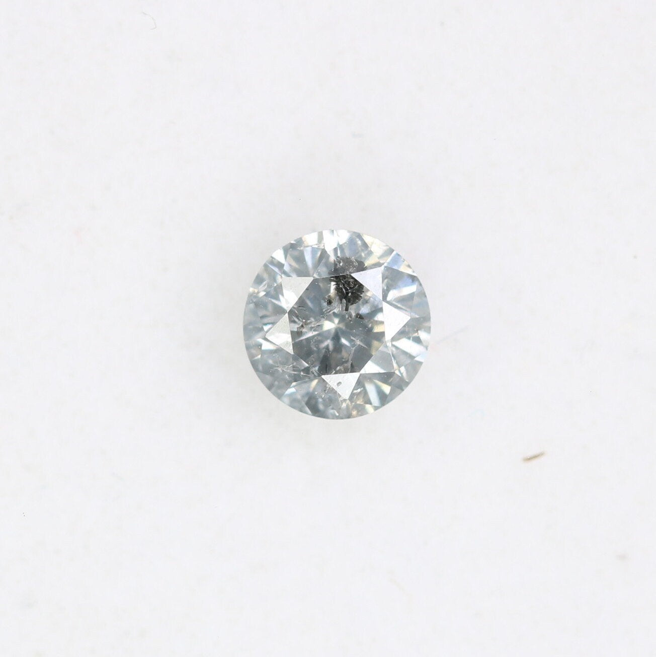 0.39 CT Loose Round Salt and Pepper Diamond | Ideal for Custom Gold Rings and Engagement Jewelry