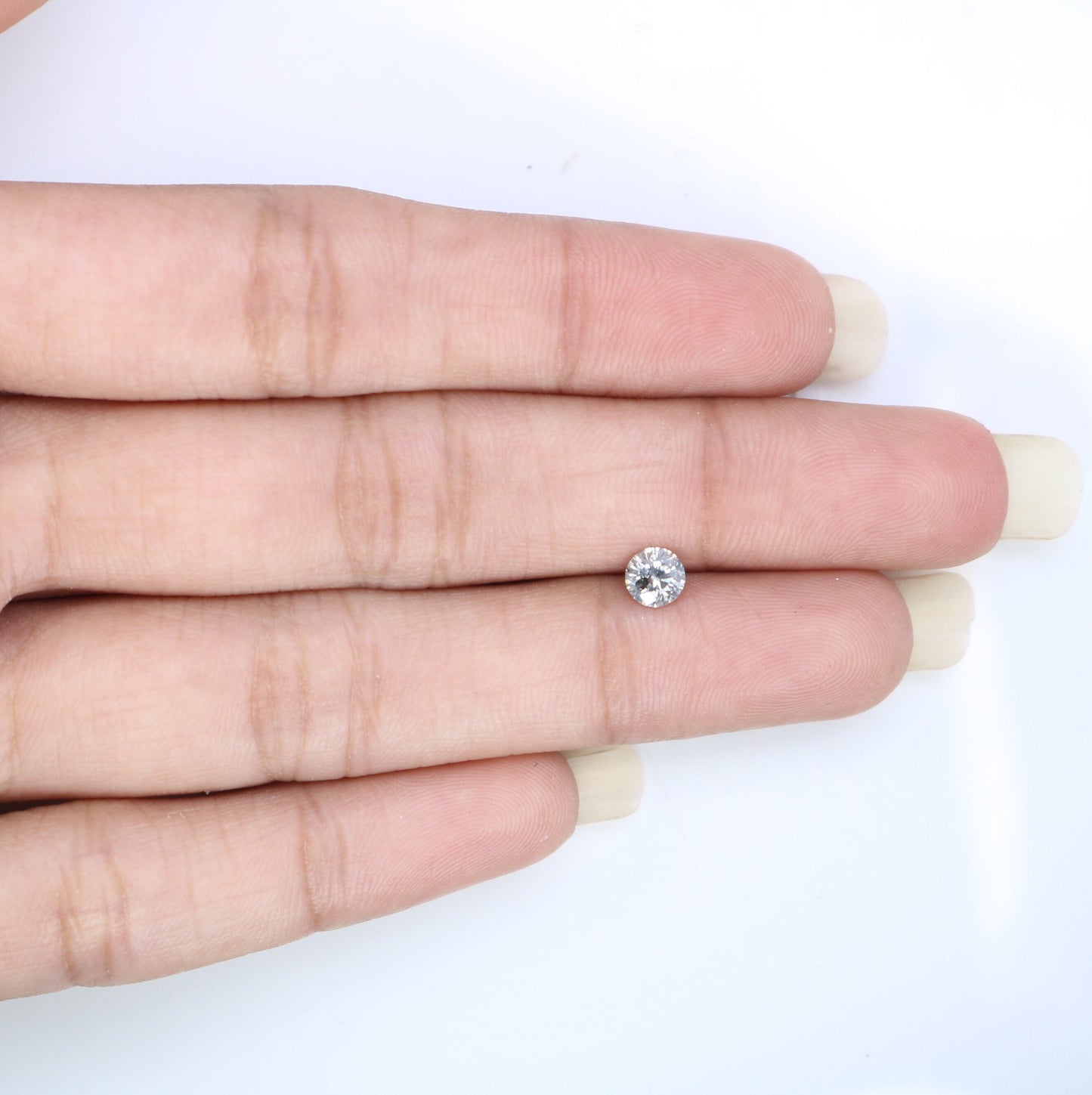 0.39 CT Loose Round Salt and Pepper Diamond | Ideal for Custom Gold Rings and Engagement Jewelry