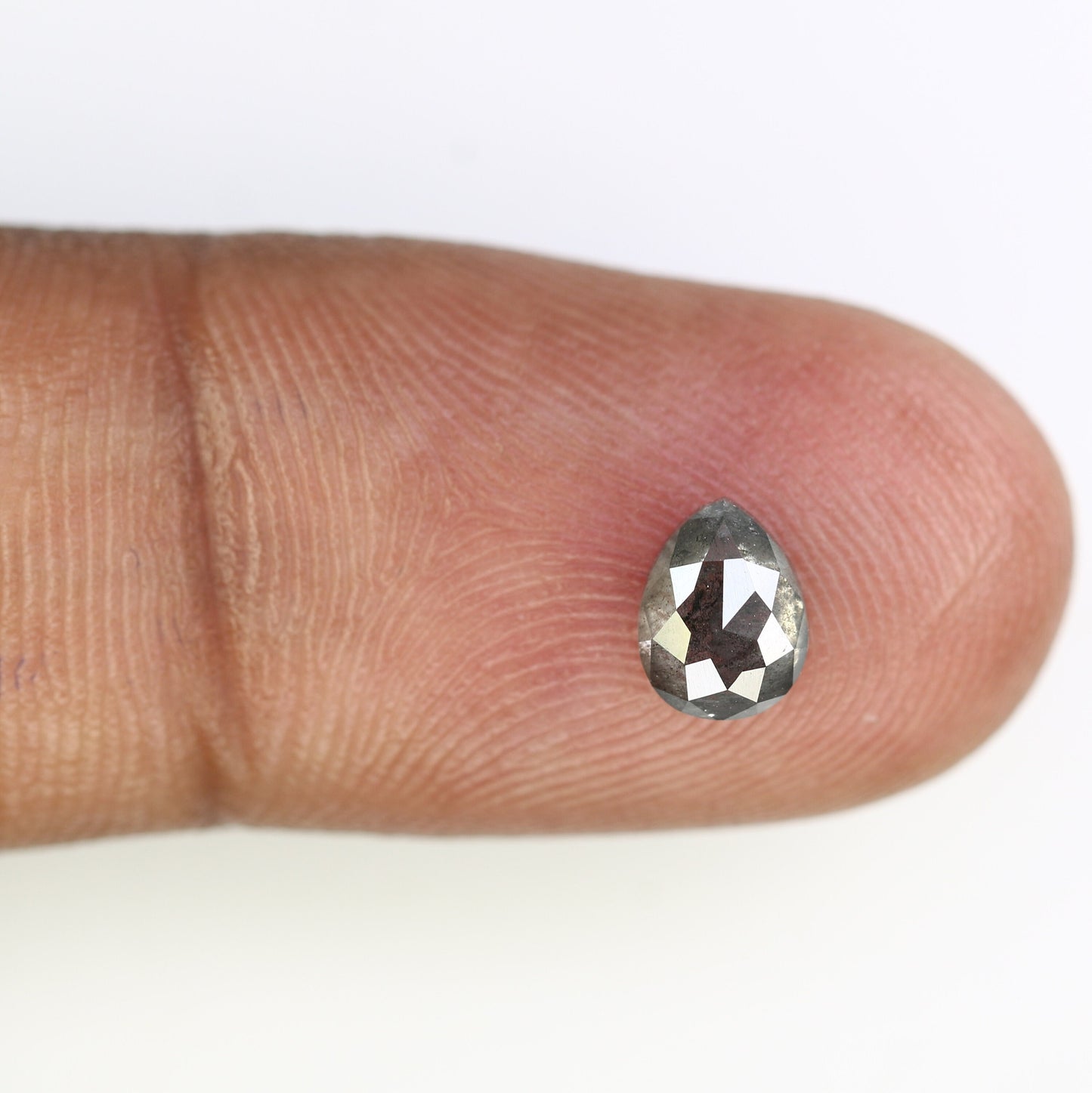 0.87ct Loose Pear Salt and Pepper DiamondFor Gold Ring Diamonds