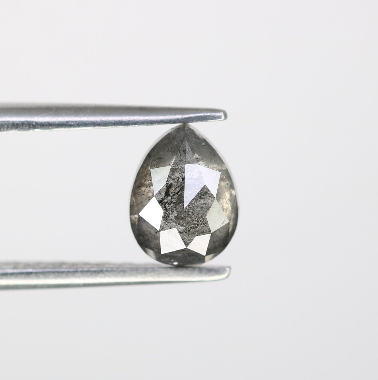 0.87ct Loose Pear Salt and Pepper DiamondFor Gold Ring Diamonds