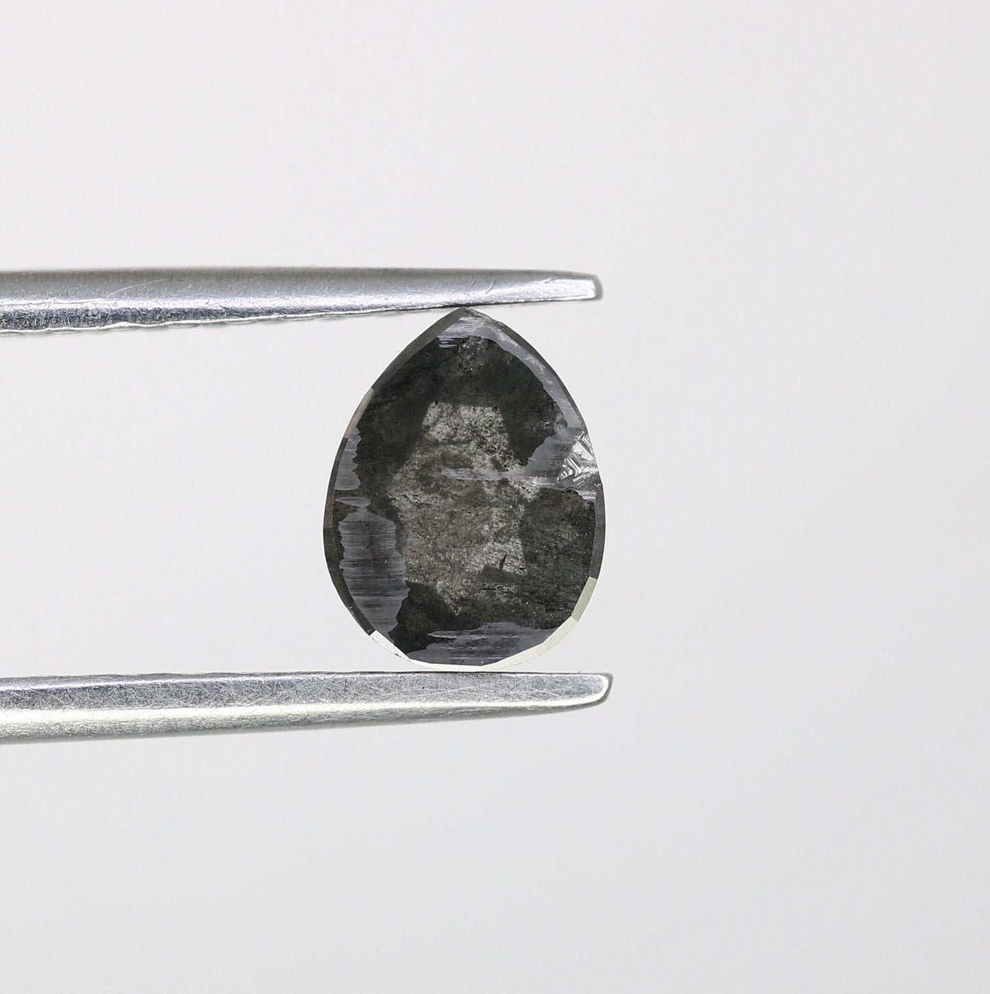 0.87ct Loose Pear Salt and Pepper DiamondFor Gold Ring Diamonds