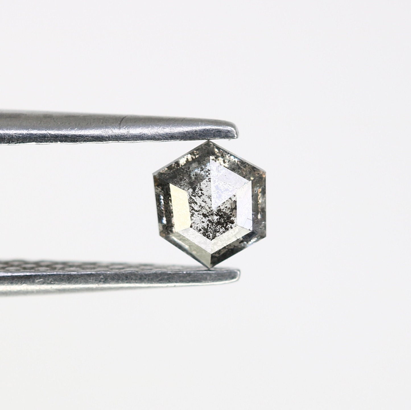 0.29 CT Salt and Pepper Hexagon Cut - Natural Loose Hexagon Shape -Unique Diamond for Ring - Special Gift for Her - Wholesaler of Diamond