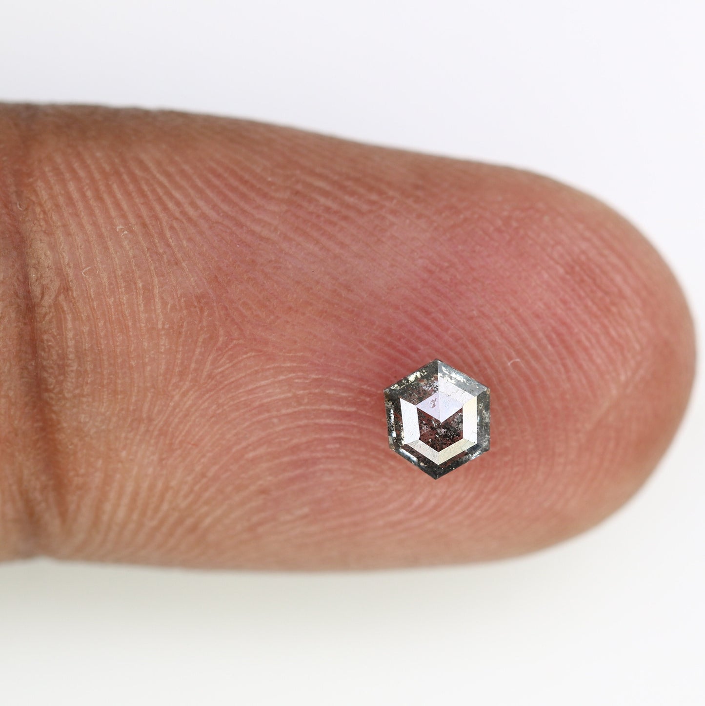 0.29 CT Salt and Pepper Hexagon Cut - Natural Loose Hexagon Shape -Unique Diamond for Ring - Special Gift for Her - Wholesaler of Diamond