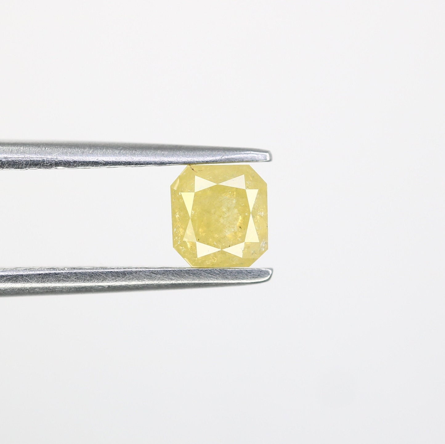 0.48 CT Emerald Cut Salt and Pepper Loose Diamond - Perfect for Wedding Ring - Emerald Cut Diamond for Custom Jewelry