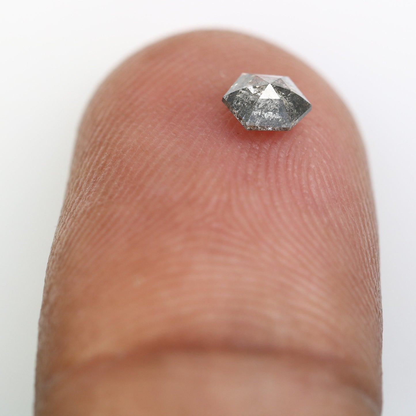 0.29 CT Salt and Pepper Hexagon Cut - Natural Loose Hexagon Shape -Unique Diamond for Ring - Special Gift for Her - Wholesaler of Diamond