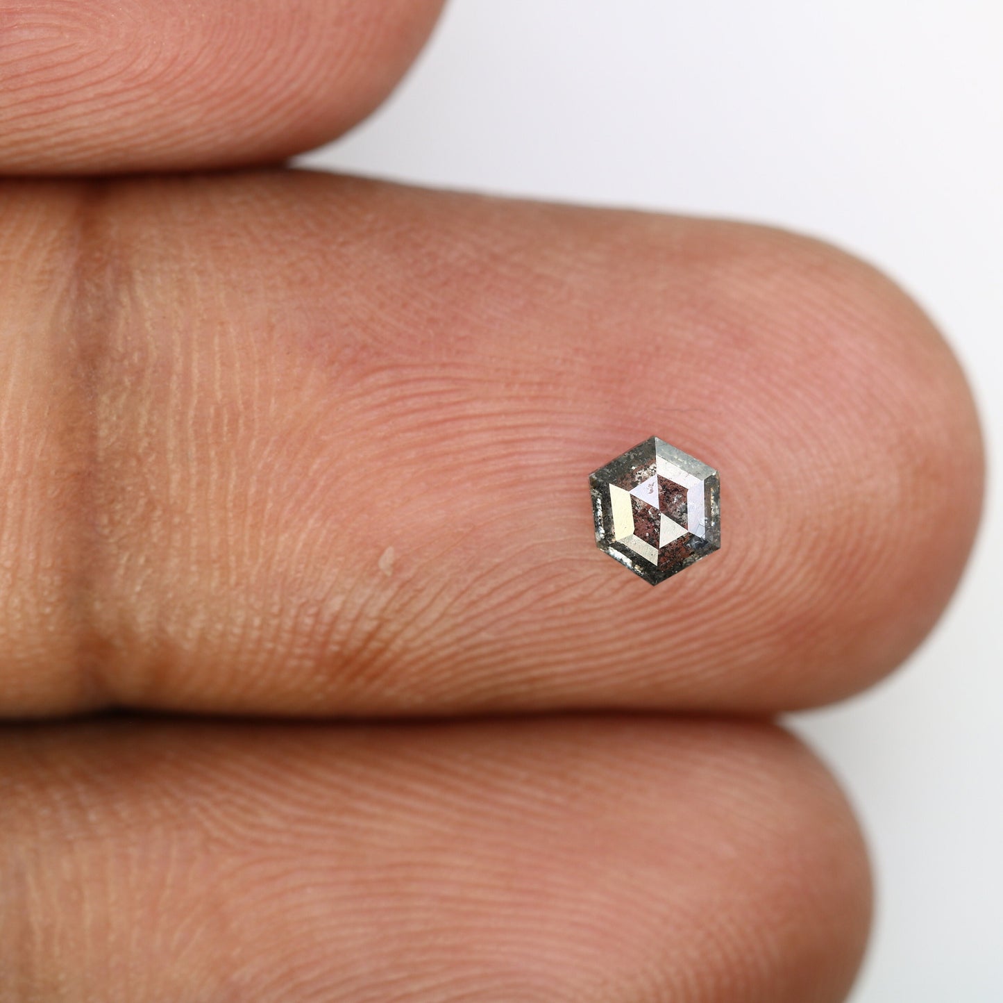 0.29 CT Salt and Pepper Hexagon Cut - Natural Loose Hexagon Shape -Unique Diamond for Ring - Special Gift for Her - Wholesaler of Diamond