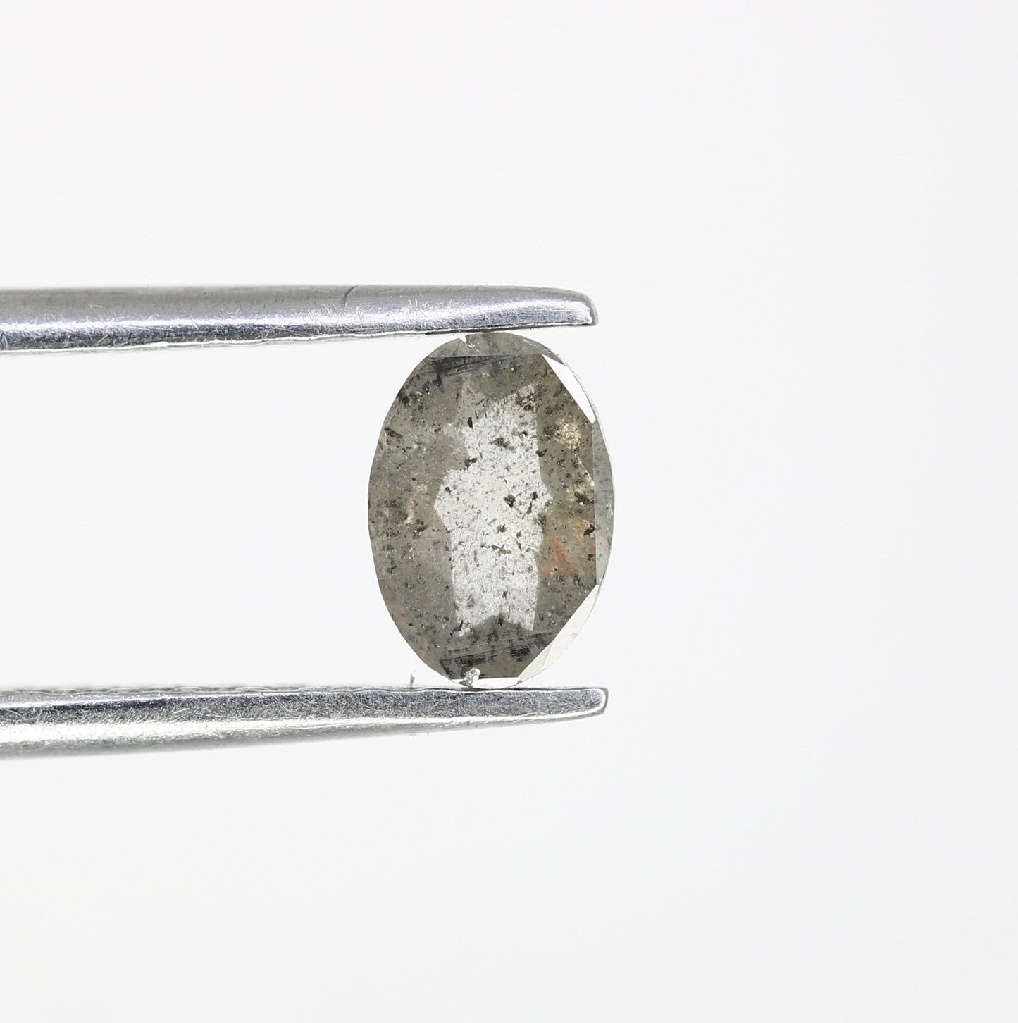 Salt and Pepper Oval Shape Diamond for Ring - Unique Gemstone for Custom Gold Rings & One-of-a-Kind Jewelry Creations