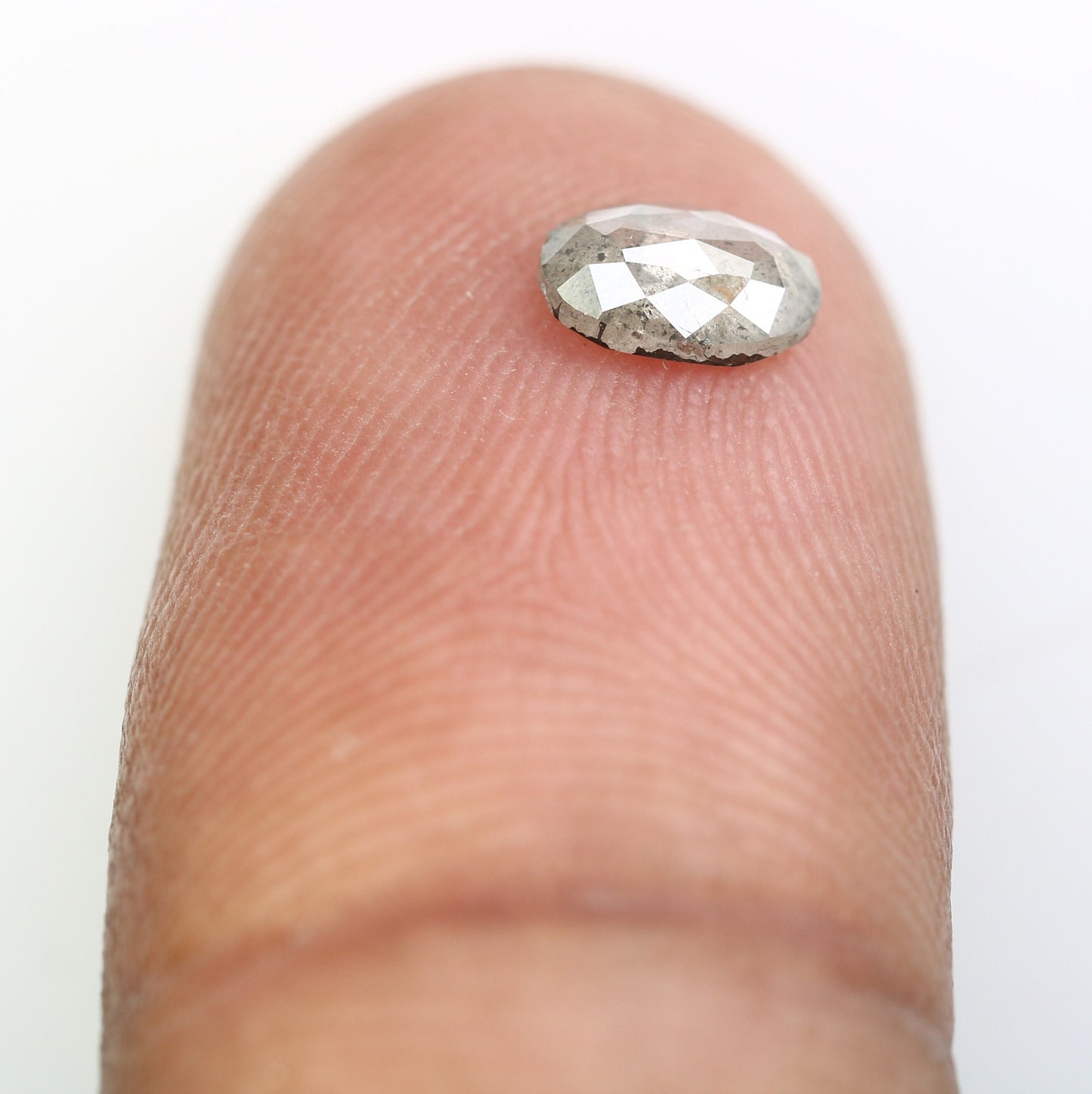 Salt and Pepper Oval Shape Diamond for Ring - Unique Gemstone for Custom Gold Rings & One-of-a-Kind Jewelry Creations