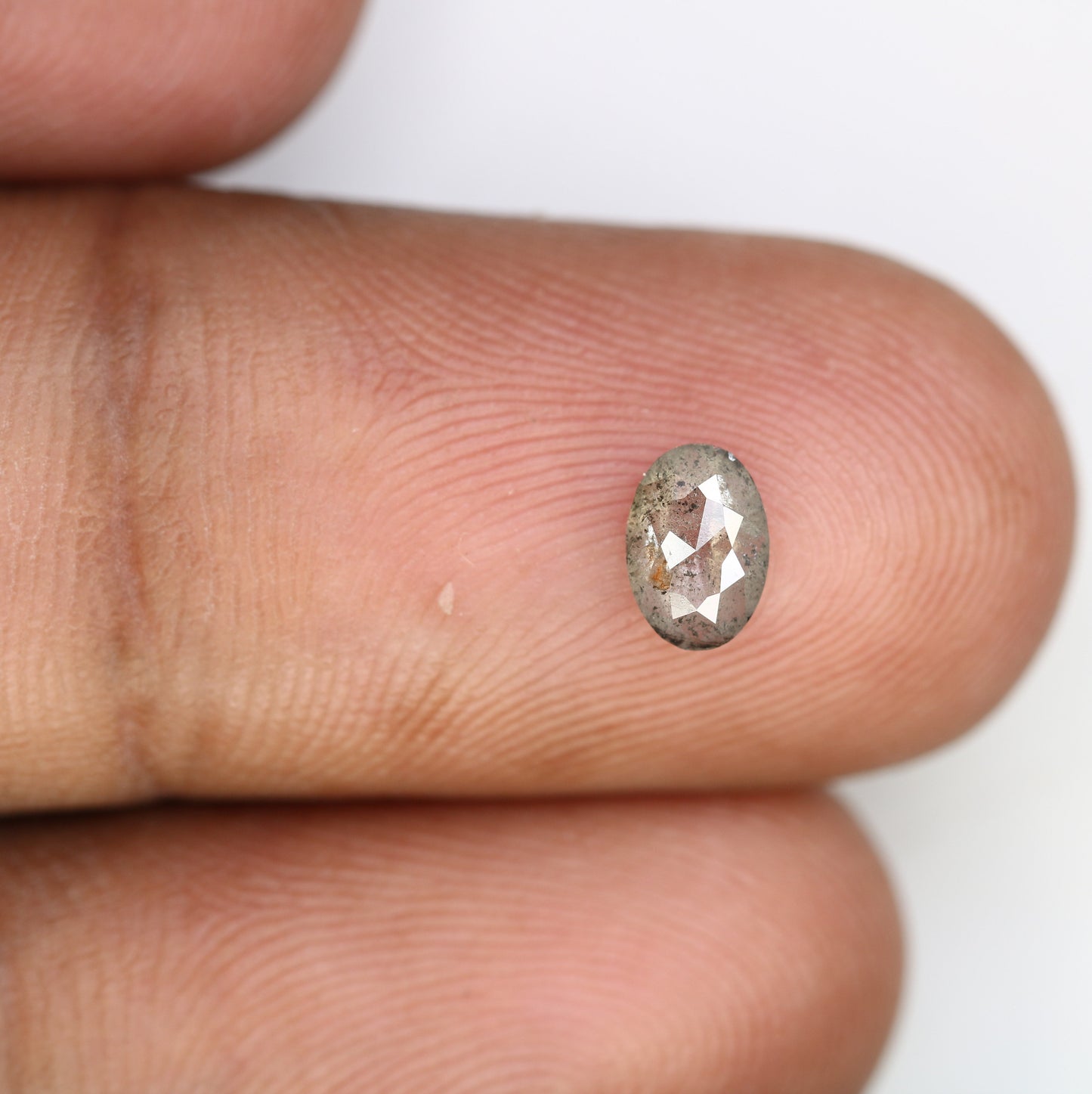 Salt and Pepper Oval Shape Diamond for Ring - Unique Gemstone for Custom Gold Rings & One-of-a-Kind Jewelry Creations