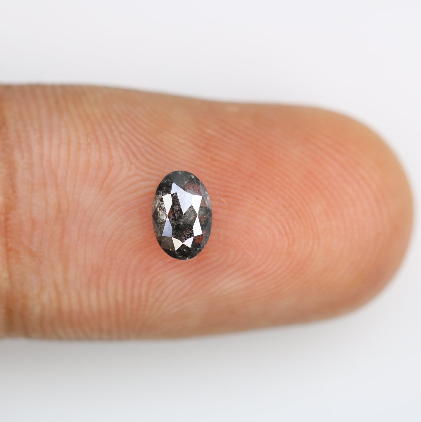Natural Salt and Pepper Oval Cut Diamond for Earrings, Necklaces & Jewelry Making - Wholesale Price for Unique Gemstone Creations