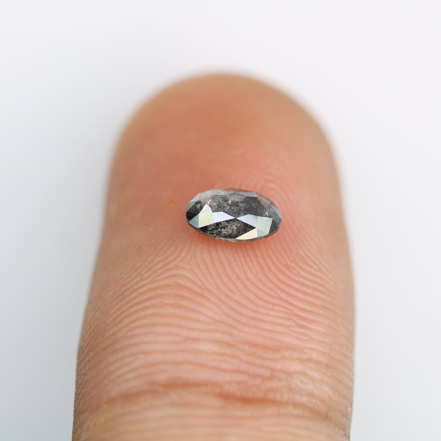 Natural Salt and Pepper Oval Cut Diamond for Earrings, Necklaces & Jewelry Making - Wholesale Price for Unique Gemstone Creations