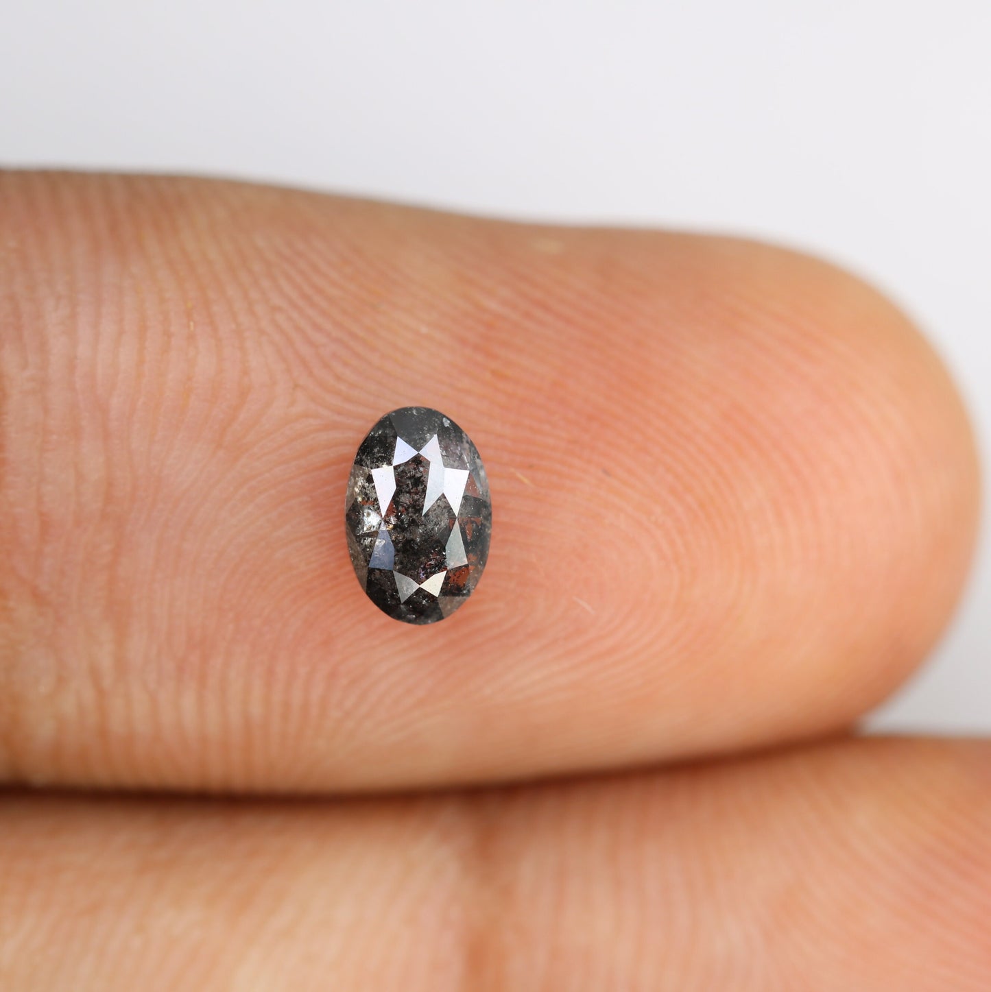 Natural Salt and Pepper Oval Cut Diamond for Earrings, Necklaces & Jewelry Making - Wholesale Price for Unique Gemstone Creations